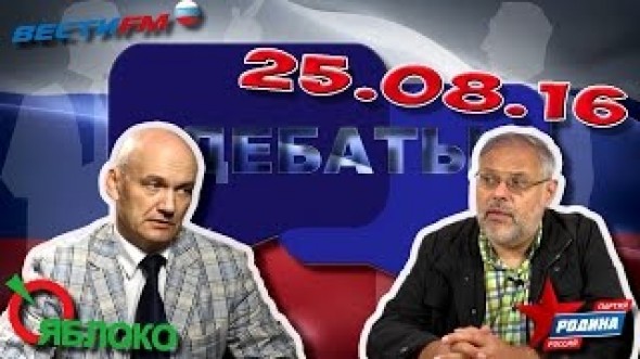 Видео: Михаил ХАЗИН & Игорь НИКОЛАЕВ. Предвыборные дебаты. (25.08.2016)