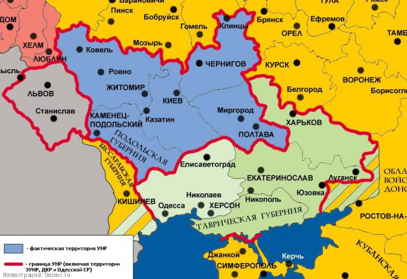 Карта украины и россии с границами на сегодня